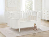 %100 MDF Bohem Sabit 80x130 ( 80 x180 ) Büyüyen Beşik & Karyola