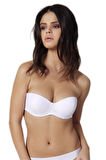 Kadın Beyaz Sırtı Şeffaf Straplez Sütyen