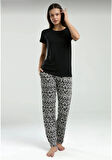Kadın Kısa Kol Pijama Takım-3241