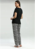 Kadın Kısa Kol Pijama Takım-3241