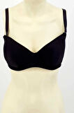 Kadın Siyah Dolgusuz Büyük Beden Sütyen Yeni Sezon