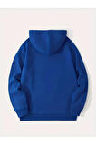 İskambil Kart Desenli Kapüşonlu Sweatshirt