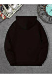 Dreams Yazı Baskılı Kapüşonlu Sweatshirt
