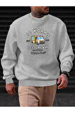 Ice Cream Baskılı Kapüşonlu Sweatshirt