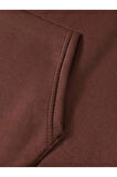 Positive Baskılı Kapüşonlu Sweatshirt