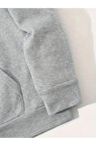 Erkek el yazılı baskılı kapüşonlu sweatshirt