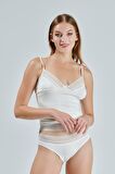 Kadın Penye Pudra Atlet Külot Kaşkorse Set Kadın Iç Çamaşırı Takımı 600