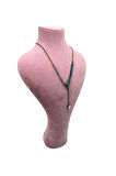 Yerli Üretim Zeus Model Süet Kumaş Pembe Renk 42 / 22 Cm Takım Kolye Sergileme Mankeni