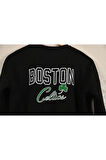Çocuk Celtic Oversize Baskılı Pamuklu Uzun Kollu Bisiklet Yaka Sweatshirt