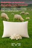 %100 Merinos Kuzu Yünlü Antialerjik Yıkanabilir Fermuarlı Doğal Yastık 50x70 Cm 900 Gr