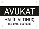 Kişiye Özel Avukat PVC Levha 40x30 cm