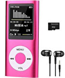 METAL MP3 ÇALAR DİJİTAL EKRANLI MP4 PLAYER SES KAYIT FM RADYO 32GB HAFIZA KARTI HEDİYE