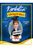 Resim Fotoğraf Baskılı Kız Erkek Okul Mezuniyet-3d Karikatür Biblo Mezun Oldum Temalı