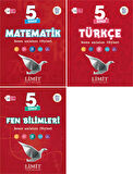 Limit 2025 5. Sınıf Matematik + Türkçe + Fen Konu Anlatım Seti 3 Kitap Güncel Müfredat