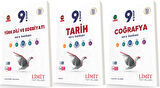 Limit 2025 9. Sınıf Türk Dili + Tarih+ Coğrafya Soru Seti 3 Kitap Güncel Müfredat