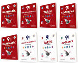 Limit 2025 9. Sınıf Matematik + Türk Dili + Tarih+ Coğrafya Kaf + Soru Seti 9 Kitap Güncel Müfredat