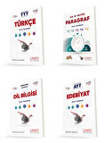 Limit Tyt Türkçe + Paragraf + Dil Bilgisi + Ayt Edebiyat Soru Bankası Seti 4 Kitap 2024