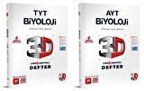 3D Yayınları 2024 Tyt Ayt Biyoloji Video Destekli Defter Seti 2 Kitap