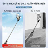 K8 Işıklı Selfie Çubuğu-130 Cm Uzaktan Kumandalı 3 Renk Işıklı Selfie Çubuğu ve Tripod 2 In 1