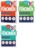 Fenomen Okul 2025 5. Sınıf Matematik + Paragraf + Fen B Serisi Soru Seti 3 Kitap Güncel Müfredat
