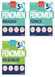 Fenomen Okul 2025 5. Sınıf Paragraf + Türkçe + Fen A Serisi Soru Seti 3 Kitap Güncel Müfredat