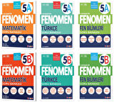 Fenomen Okul 2025 5. Sınıf Matematik + Türkçe + Fen A + B Serisi Soru Seti 6 Kitap Güncel Müfredat