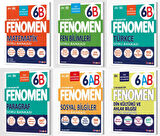 Fenomen Okul 2026 6. Sınıf Matematik + Türkçe + Fen + Paragraf + Sosyal + Din B Soru Seti 6 Kitap Güncel Müfredat