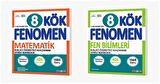 Fenomen Okul 2024 8. Sınıf Matematik + Fen Bilimleri Kök Soru Bankası Seti 2 Kitap