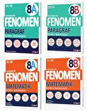 Fenomen Okul 2024 8. Sınıf Lgs Paragraf + Matematik A + B Soru Bankası Seti 4 Kitap
