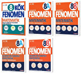 Fenomen Okul 2025 8. Sınıf Matematik Kök + A + B Soru Bankası + Geometri Seti 5 Kitap