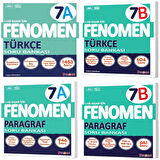 Fenomen Okul 2025 7. Sınıf Türkçe + Paragraf A + B Serisi Soru Seti 4 Kitap