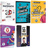 Tyt Matematik 3D Eyüp B. + Geometri Kenan Kara + Özcan Aykın Fizik + Dr Biyoloji + Meschemykimya Video Ders Kitabı Seti 5 Kitap