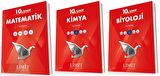 Limit 10. Sınıf Matematik + Kimya + Biyoloji Soru Bankası Seti 3 Kitap 2023