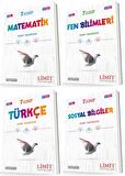 Limit 7. Sınıf Matematik + Fen + Türkçe + Sosyal Soru Seti 4 Kitap 2023