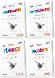 Limit 7. Sınıf Matematik + Fen + Türkçe + İngilizce Soru Seti 4 Kitap 2023