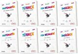 Limit 8. Sınıf Matematik + Türkçe + Fen + İngilizce Konu Föyleri + Soru Seti 8 Kitap 2023