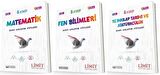 Limit 8. Sınıf Matematik + Fen + İnkılap Konu Föyleri Seti 3 Kitap 2023