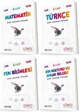 Limit 8. Sınıf Matematik + Türkçe + Fen + Din Konu Föyleri Seti 4 Kitap 2023