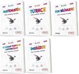 Limit 8. Sınıf Matematik + Türkçe + Fen + İnkılap + İngilizce Konu Föyleri Seti 5 Kitap 2023