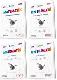 Limit 8. Sınıf Matematik + Fen Bilimleri Konu Föyleri + Soru Seti 4 Kitap 2023