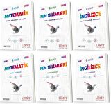 Limit 8. Sınıf Matematik + Fen + İngilizce Konu Föyleri + Soru Seti 6 Kitap 2023