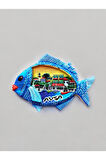 AVŞA Temalı Kabartma Polyester Magnet. 10cm x 7cm.