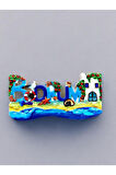 BODRUM Temalı Kabartmalı Polyester Magnet. 10cm x 5cm.