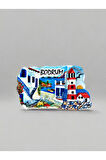 BODRUM Temalı Kabartmalı Polyester Magnet. 9cm x 5cm.