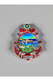 BODRUM Temalı Kabartmalı Polyester Magnet. 6,5cm x 8cm. Lacivert
