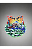 İSTANBUL / AYASOFYA Temalı Polyester Magnet 6,5cm x 7cm.