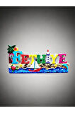FETHİYE Temalı Kabartma Polyester Magnet 9,5cm x 4,5cm