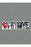 FETHİYE Temalı Ahşap Magnet 13cm x 4cm