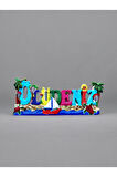 ÖLÜDENİZ Temalı Kabartmalı Polyester Magnet 10cm x 4cm