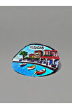 KUŞADASI Temalı Kabartmalı Polyester Magnet 7,5cm x 5cm